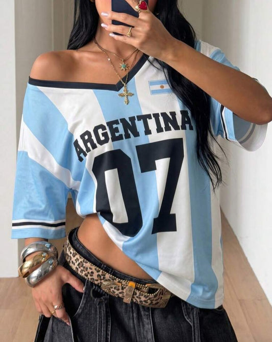 ARGENTINA WEAR HUB GIRLS TOP 9258